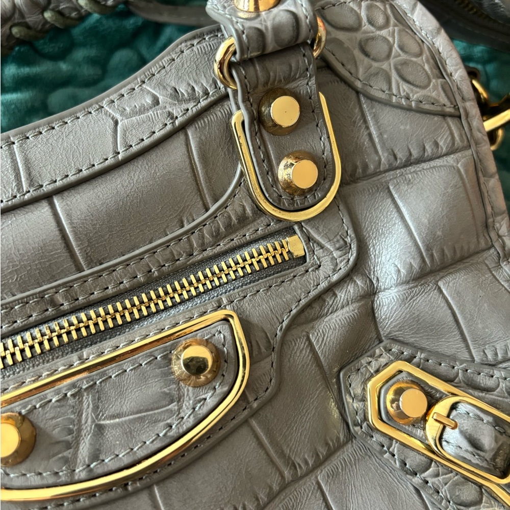 Balenciaga Metallic Edge mini city bag